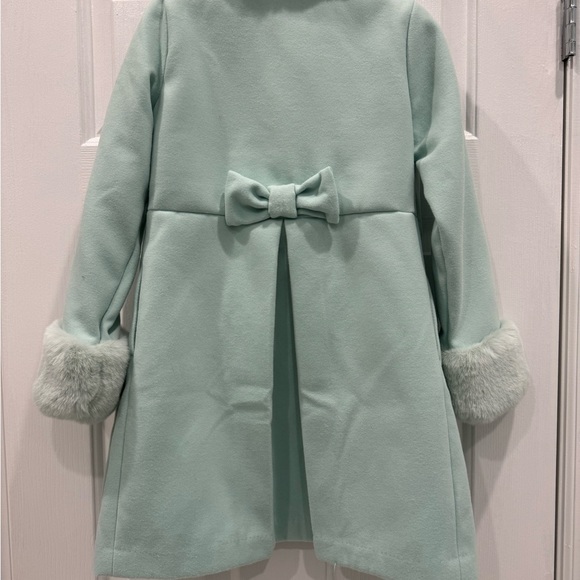 NWT Janie and Jack faux fur coat with matching scarf - Picture 4 of 12